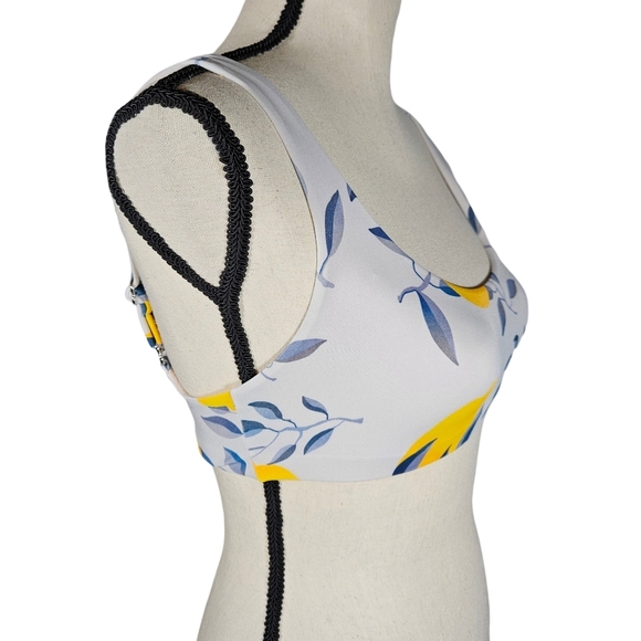Kitty And Vibe "Florence" Swim Top, Light Blue/Lemons, Size A - Picture 4 of 13